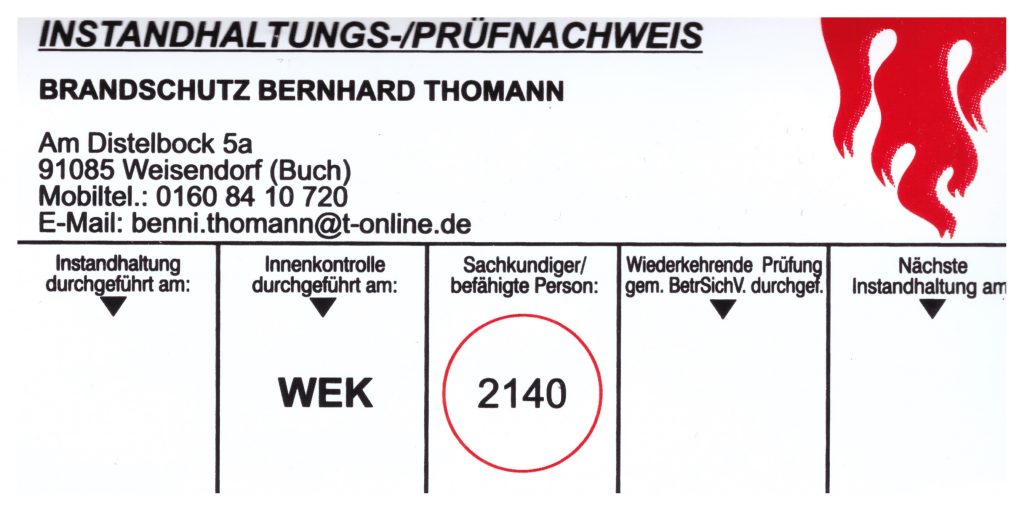 Beispiel Prüfungsnachweis